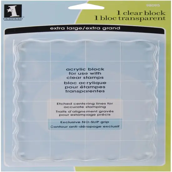 Inkadinkado Clear Acrylic Block-4.5"X6.5"X.5" {1}