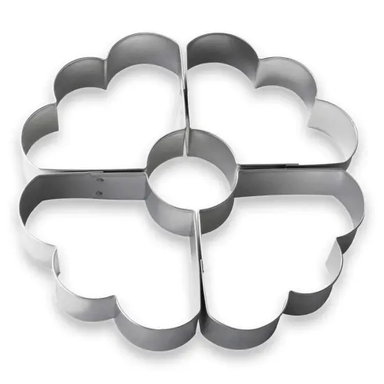 Clam Cookie Platter Cutter 3 in B0713, CookieCutter.com, Tin Plated Steel, Handmade in the USA {3}