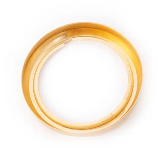 Aladdin Blade Style Burner Collar for Oil Lamps, Glue-On, N122B Brass Finish {6}