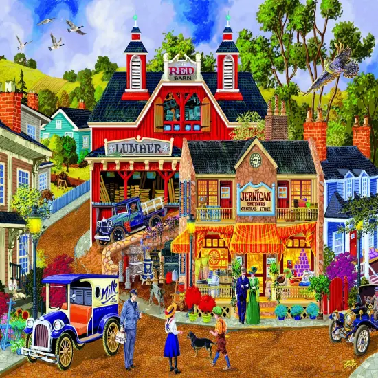 Sunsout Jerrigan Bros General Store 1000 pc Large Pieces Jigsaw Puzzle 38971 {1}