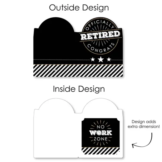 Big Dot of Happiness Happy Retirement - Congratulations Giant Greeting Card - Big Shaped Jumborific Card {7}