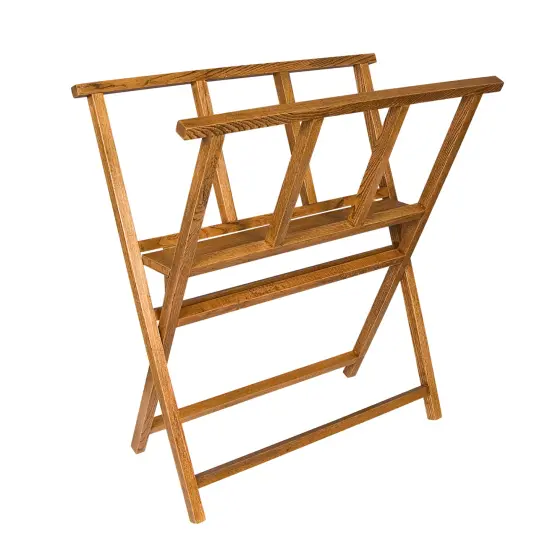 Creative Mark Folding Wood Large Print Rack - Perfect for Display of Canvas, Art, Prints, Panels, Posters, Art Gallery Shows, Storage Racks {2}