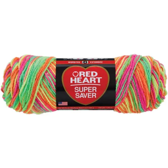 Multipack of 24 - Red Heart Super Saver Yarn-Day Glow {2}