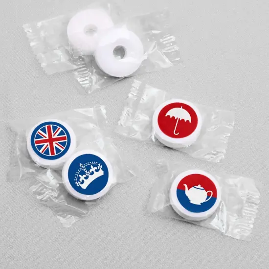 Big Dot of Happiness Cheerio, London - British UK Party Round Candy Sticker Favors - Labels Fits Chocolate Candy (1 sheet of 108) {4}