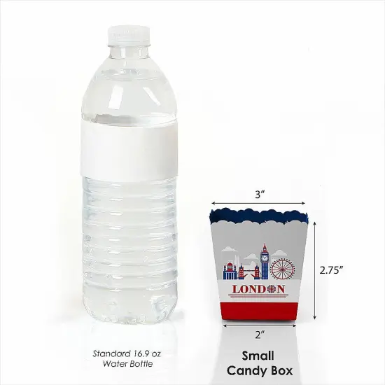Big Dot of Happiness Cheerio, London - Party Mini Favor Boxes - British UK Party Treat Candy Boxes - Set of 12 {3}