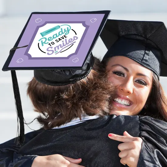 Big Dot of Happiness Dental School Grad - Dentistry and Hygienist Graduation Cap Decorations Kit - Grad Cap Cover {3}