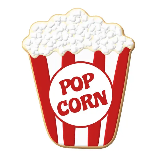 Popcorn Cookie Cutter 3.75 in B1565, CookieCutter.com, Tin Plated Steel, Handmade in the USA {3}