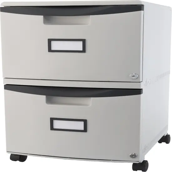 Storex 2-Drawer Filing Cabinet, Letter/Legal, Black trim (Drop Ship Approved Packing) (replaces 61307B01C) {1}