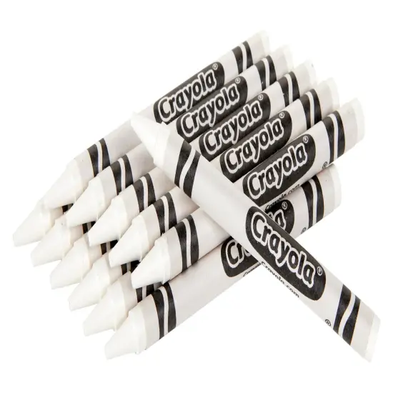 Crayola White Crayons-12/Pkg {6}