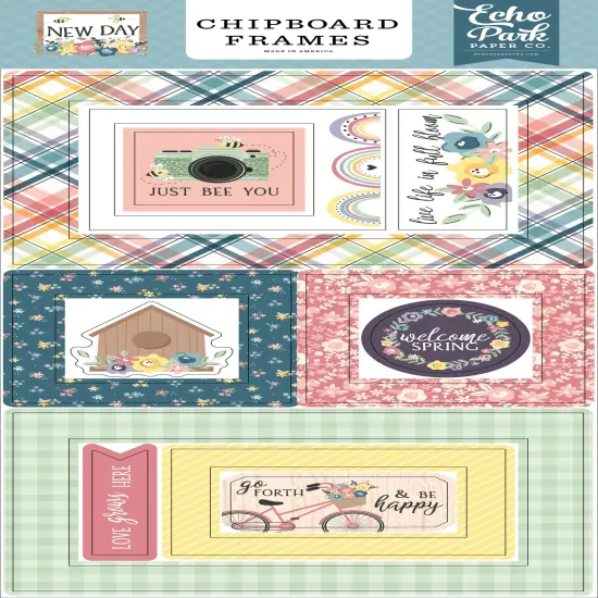 New Day Chipboard 6"X13"-Frames {1}