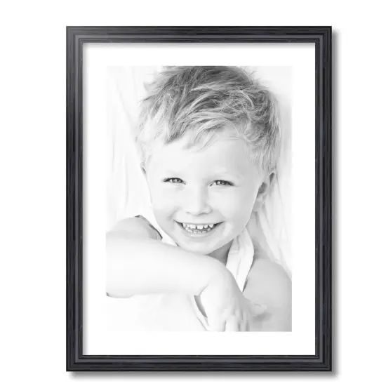 ArtToFrames 18x24" Matted Picture Frame with 14x20" Single Mat Photo Opening Framed in 1.25" Black and 2" Mat (FWM-4083-18x24) {4}