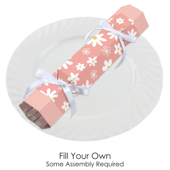 Big Dot of Happiness Pink Daisy Flowers - No Snap Floral Party Table Favors - DIY Cracker Boxes - Set of 12 {7}