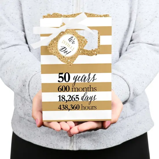 Big Dot of Happiness We Still Do - 50th Wedding Anniversary Party Favor Boxes - Set of 12 {6}
