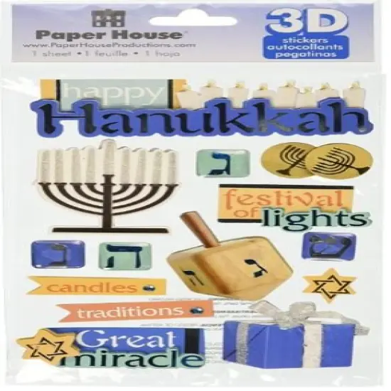 Paper House Hanukkah Dimensional Stickers {1}