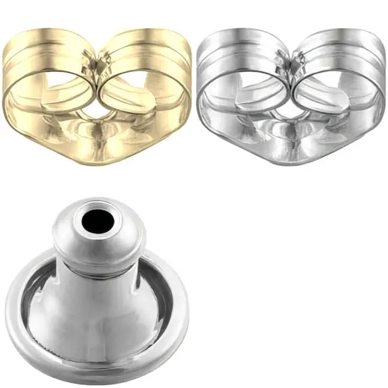 140 Earring Backs 20 Yellow Gold Filled & 100 SS Friction & 20 SS Bullet Shaped {1}
