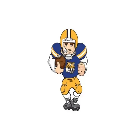 Scottish Christmas Lighted NCAA LSU Tigers Football Player Window Decoration #2651 - 20" Blue {1}