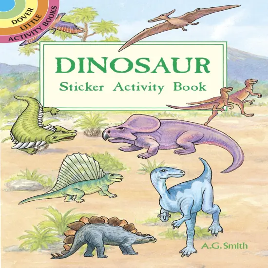 Dinosaur Sticker Activity Book-Softcover {1}