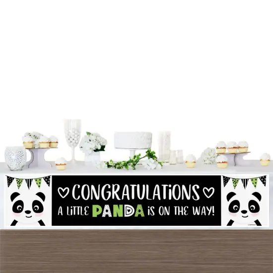 Big Dot of Happiness Party Like a Panda Bear - Baby Shower Decorations Party Banner {4}