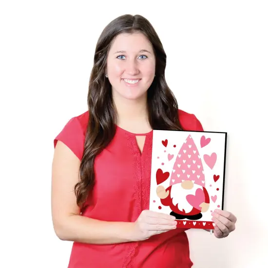 Big Dot of Happiness Valentine Gnomes -Valentine's Day Wall Art and Kids Room Decor - 7.5 x 10 inches - Set of 3 Prints {7}