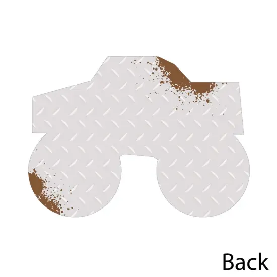 Big Dot of Happiness Smash and Crash - Monster Truck - Shaped Thank You Cards - Boy Birthday Party Thank You Note Cards with Envelopes - Set of 12 {6}