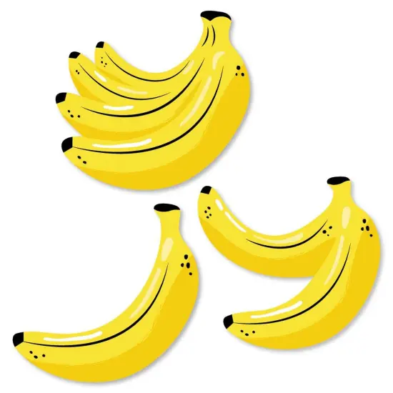 Big Dot of Happiness Let's Go Bananas - DIY Shaped Tropical Party Cut-Outs - 24 Count {1}