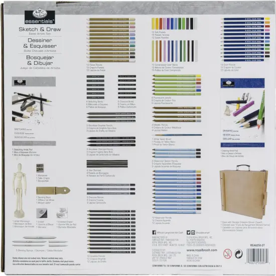 Royal Langnickel essentials(TM) Easel Artist Set-Sketching & Drawing {3}