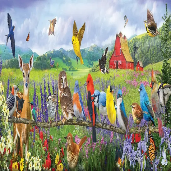 Sunsout Eastern Birds 500 pc Easter Jigsaw Puzzle 71055 {1}