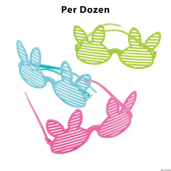 Kids Easter Bunny Shutter Glasses 12 Pieces {1}