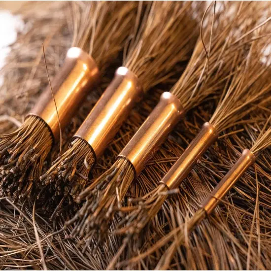 5 Pack Longer Pine Needle Coiling Tool, Gauge for Basket Making, Copper Pine Needle Gauge Guide for Basket Making Weaving(Copper) {6}