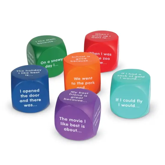 Writing Prompt Cubes, 6 Per Set, 2 Sets {2}