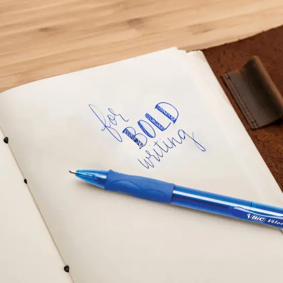 Glide&trade; Bold Retractable Ball Point Pen, Bold Point (1.6mm), Blue, 12-Count {6}