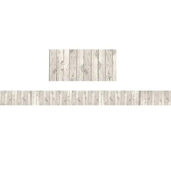 White Wood Design Straight Border Trim, 35 Feet Per Pack, 6 Packs {2}