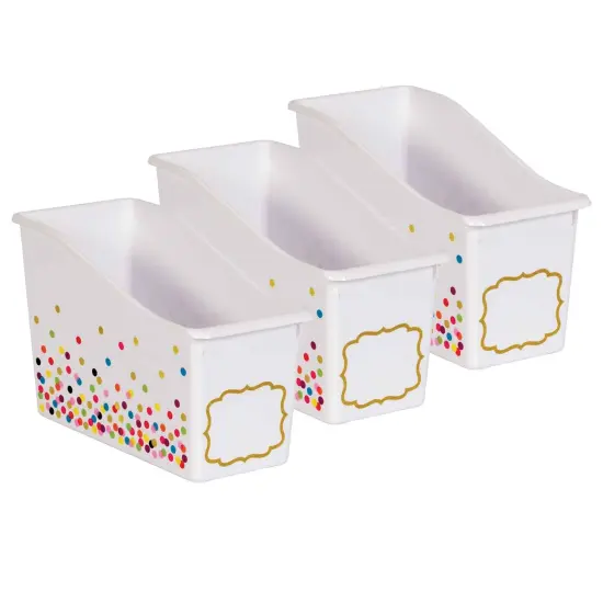 Confetti Plastic Book Bin, Pack of 3 {1}