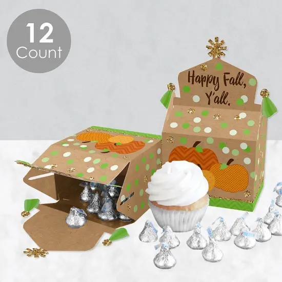 Big Dot of Happiness Pumpkin Patch - Treat Box Party Favors - Fall, Halloween or Thanksgiving Party Goodie Gable Boxes - Set of 12 {4}