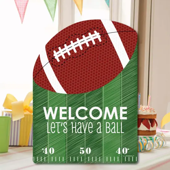 Big Dot of Happiness End Zone - Football - Party Decorations - Birthday Party or Baby Shower Welcome Yard Sign {7}