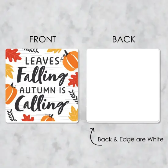 Big Dot of Happiness Happy Fall Truck - Funny Harvest Pumpkin Party Decorations - Drink Coasters - Set of 6 {7}