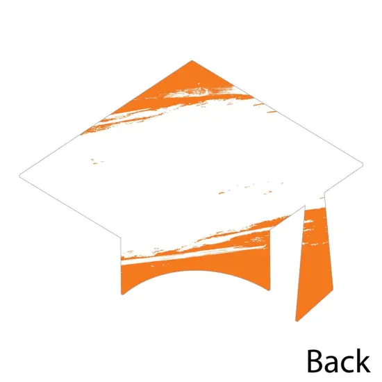 Big Dot of Happiness Orange Grad - Best is Yet to Come - Shaped Thank You Cards - Orange Grad Party Thank You Note Cards with Envelopes - Set of 12 {6}