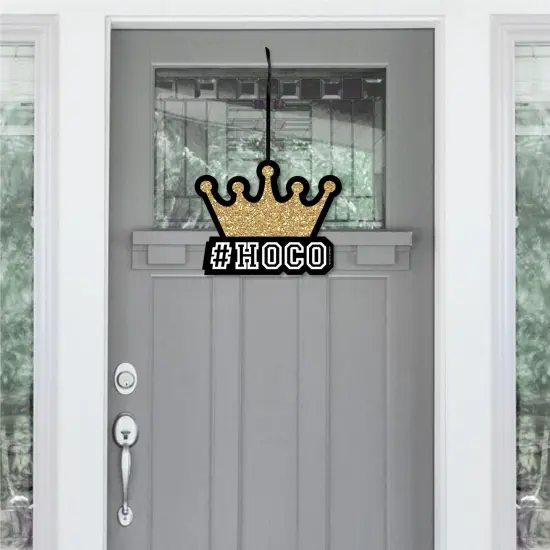 Big Dot of Happiness HOCO Dance - Hanging Porch Homecoming Outdoor Decorations - Front Door Decor - 1 Piece Sign {3}