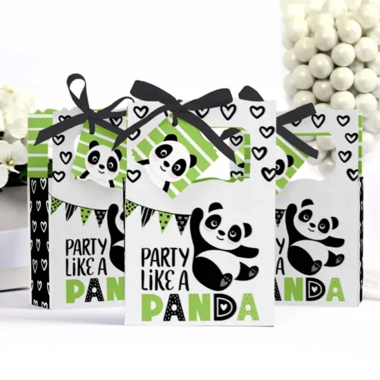 Big Dot of Happiness Party Like a Panda Bear - Baby Shower or Birthday Party Favor Boxes - Set of 12 {4}