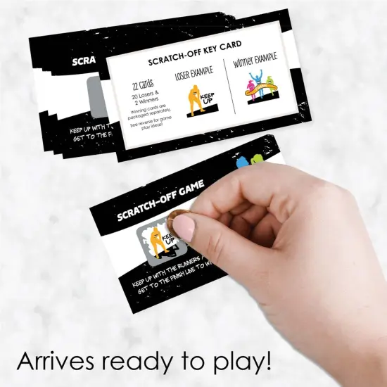 Big Dot of Happiness Set the Pace - Running - Track, Cross Country or Marathon Party Game Scratch Off Cards - 22 Count {3}