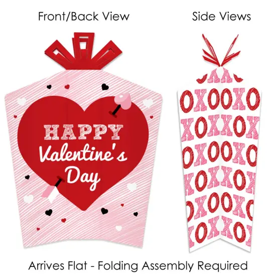 Big Dot of Happiness Conversation Hearts - Table Decorations - Valentine's Day Party Fold and Flare Centerpieces - 10 Count {3}