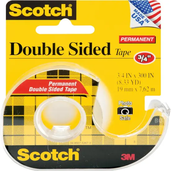Scotch Permanent Double-Sided Tape-.75"X300" {1}