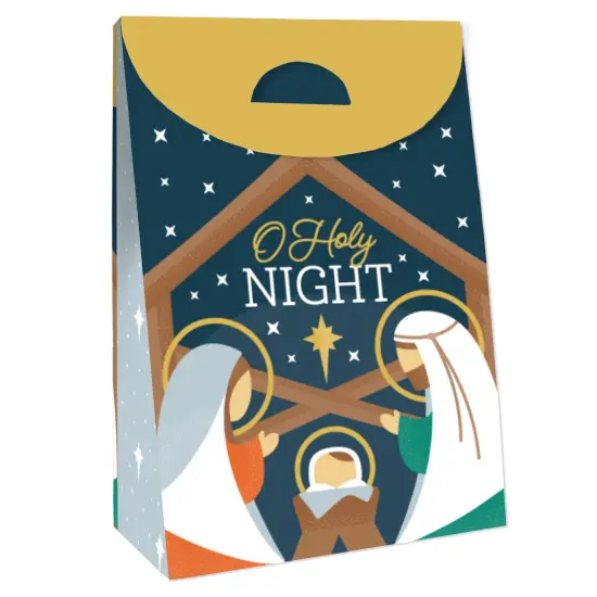 Big Dot of Happiness Holy Nativity - Manger Scene Religious Christmas Gift Favor Bags - Party Goodie Boxes - Set of 12 {4}