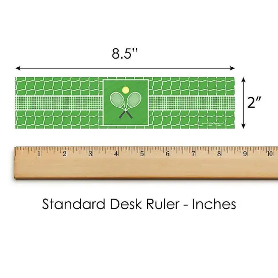 Big Dot of Happiness You Got Served - Tennis - Baby Shower or Tennis Ball Birthday Party Water Bottle Sticker Labels - Set of 20 {6}