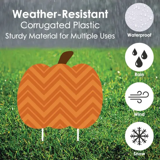 Big Dot of Happiness Pumpkin Patch - Pumpkin Lawn Decoration Signs - Outdoor Fall, Halloween or Thanksgiving Yard Decorations - 10 Piece {6}