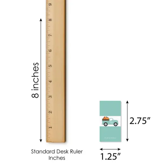 Big Dot of Happiness Happy Fall Truck - Mini Candy Bar Wrapper Stickers - Harvest Pumpkin Party Small Favors - 40 Count {6}