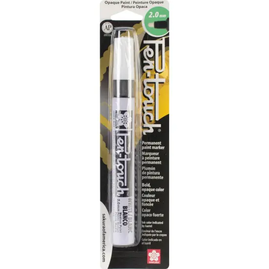 Sakura Pen-Touch Paint Marker Medium Point 2mm-White {1}