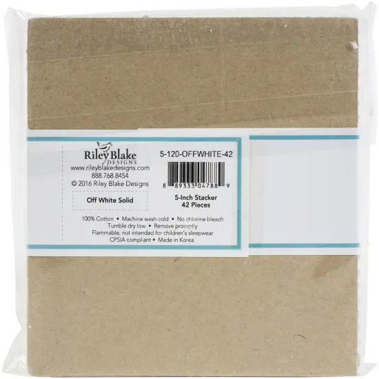 Riley Blake 5" Stacker Precut Bundle 42pcs-Confetti Cottons - Off White {4}
