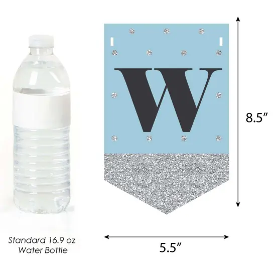 Big Dot of Happiness Winter Wonderland - Snowflake Holiday Party and Winter Wedding Bunting Banner - Snowflake Party Decorations - Winter Wonderland {4}