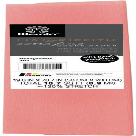 Lia Griffith Extra Fine Crepe Paper 19.6"X78.7"-Honeysuckle {1}